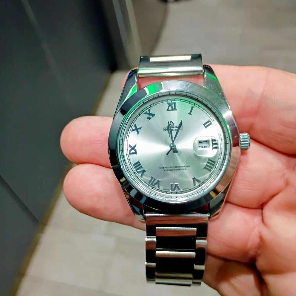 Silver Roman Numeral Watch